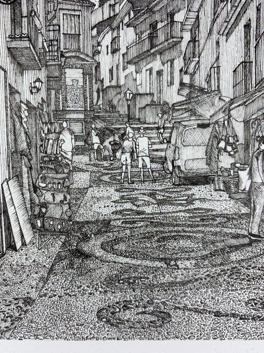 Frigiliana Original Drawing