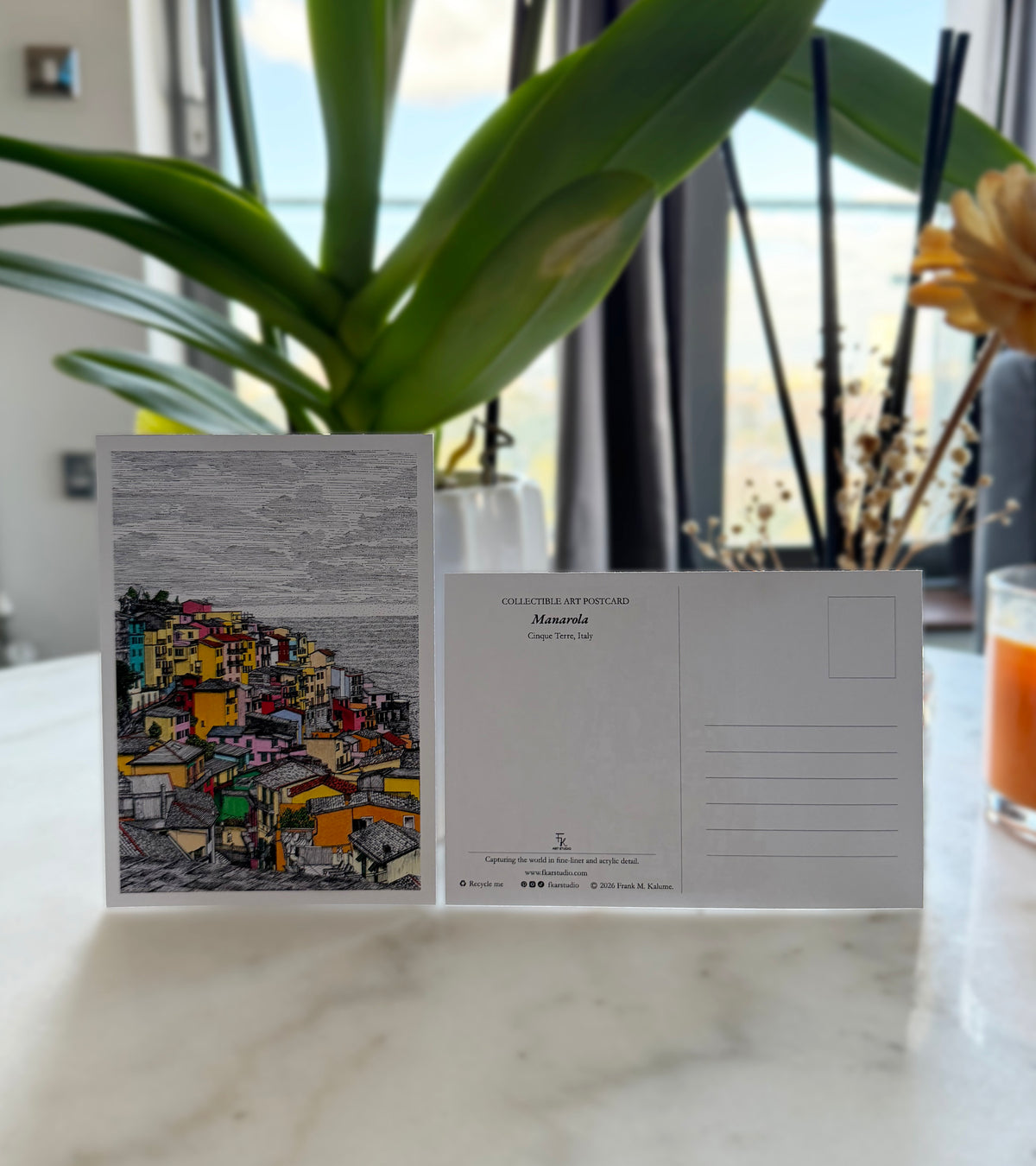Manarola Fine Art Postcard (Single card)