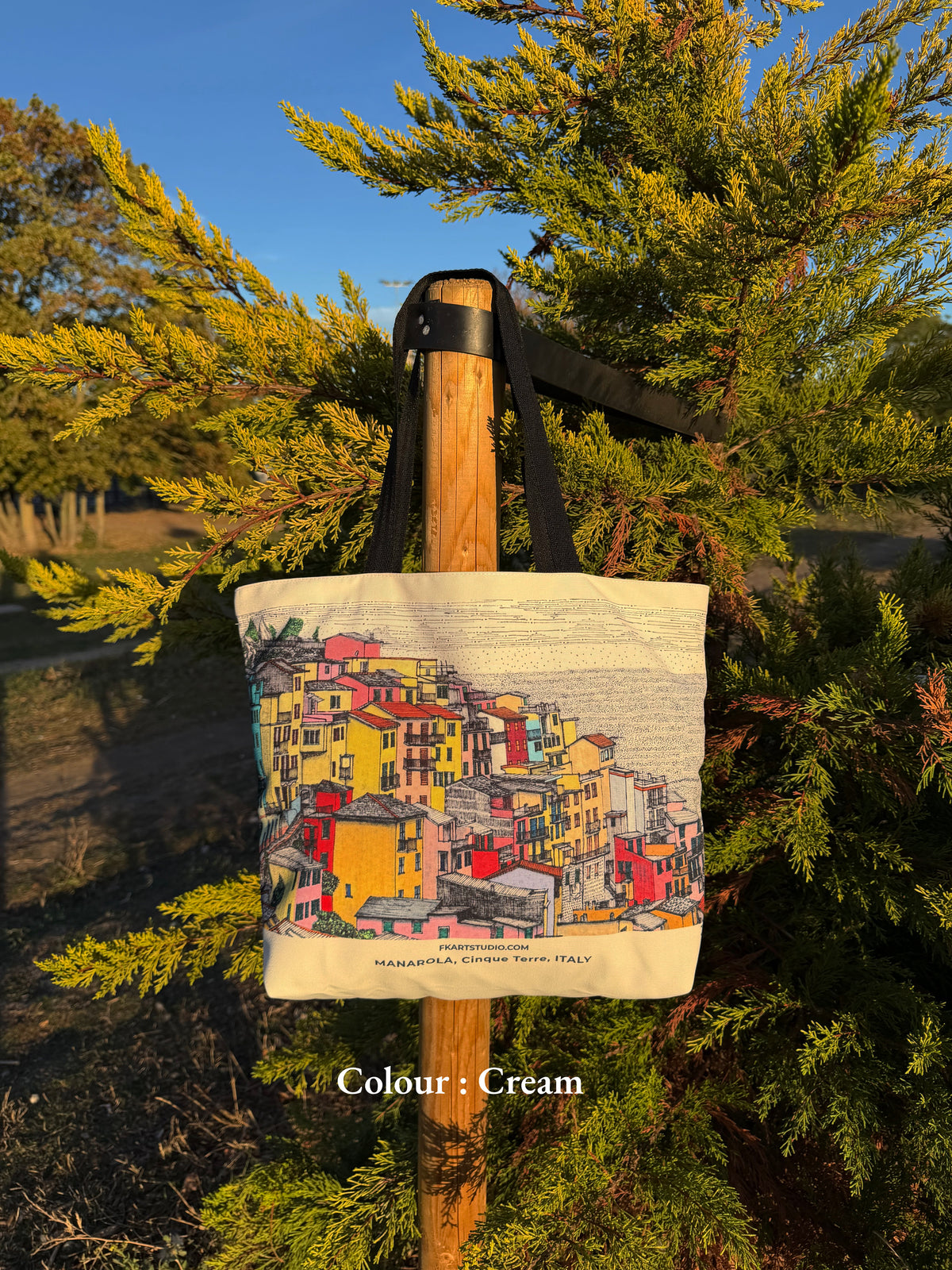 Manarola Recycled Canvas Tote Bag