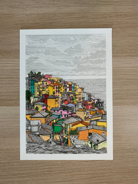 Manarola Original Drawing