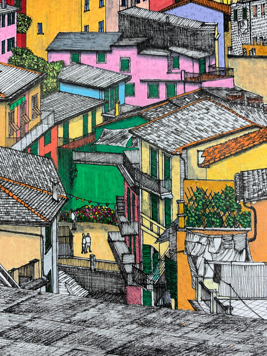 Manarola Original Drawing