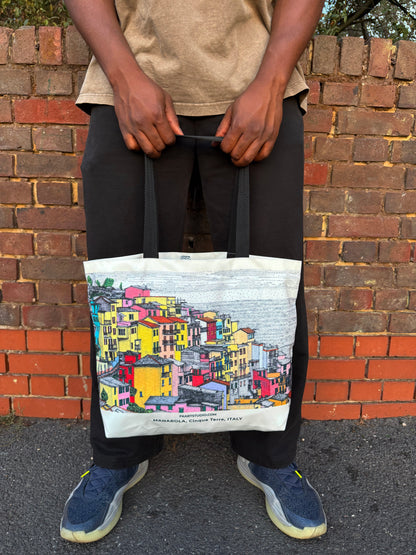 Manarola Recycled Canvas Tote Bag