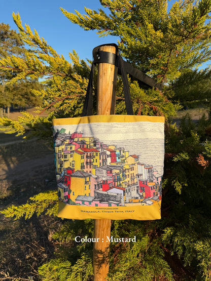 Manarola Recycled Canvas Tote Bag