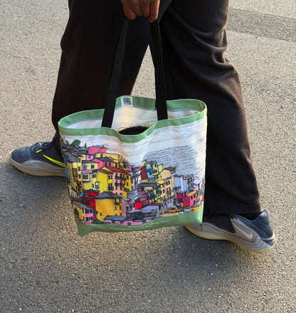 Manarola Recycled Canvas Tote Bag