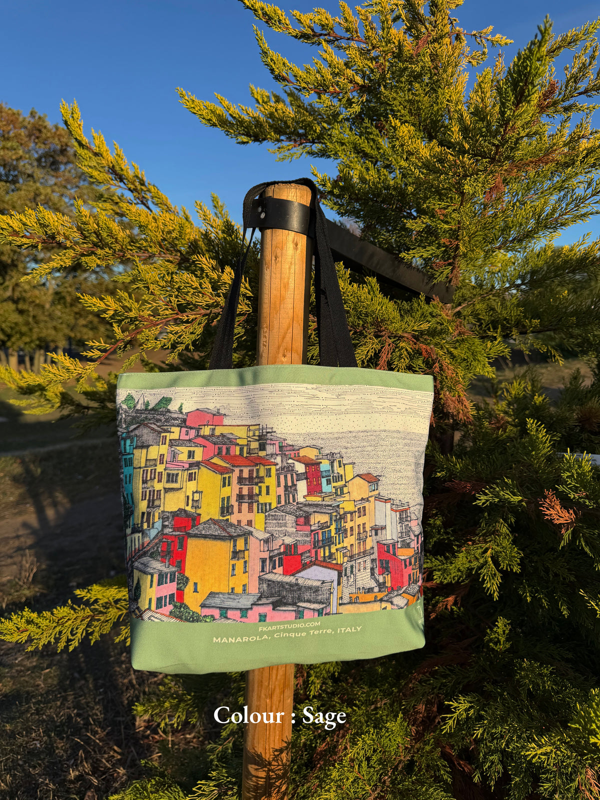 Manarola Recycled Canvas Tote Bag
