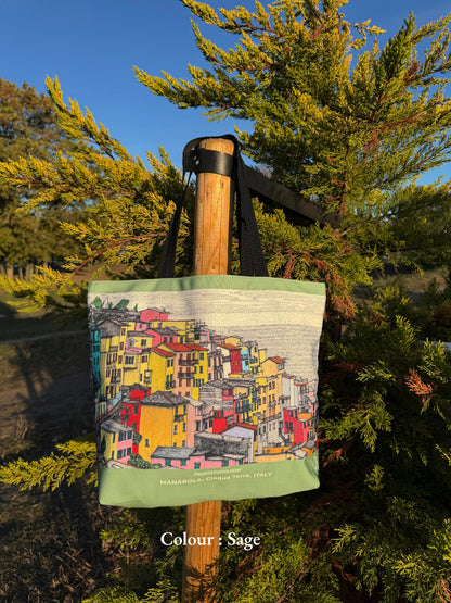 Manarola Recycled Canvas Tote Bag