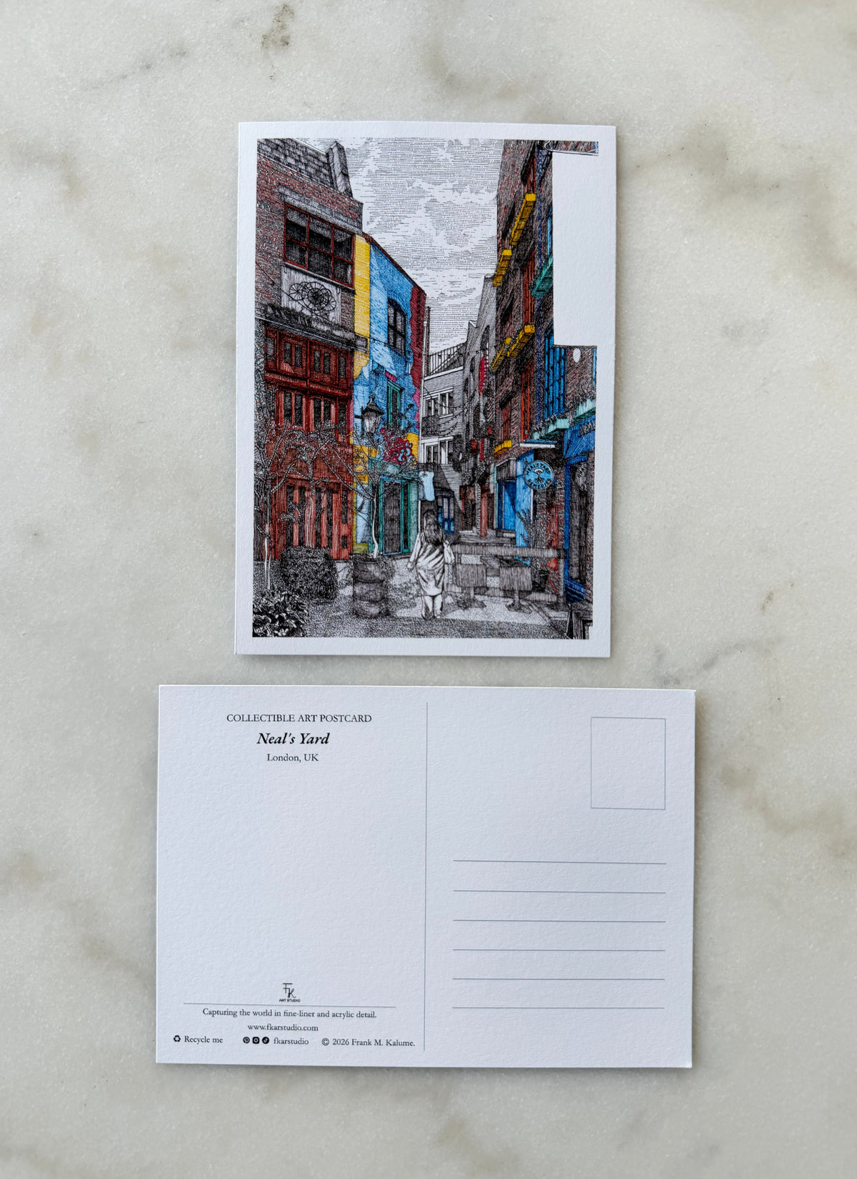 Neal's Yard Fine Art Postcard (Single card)
