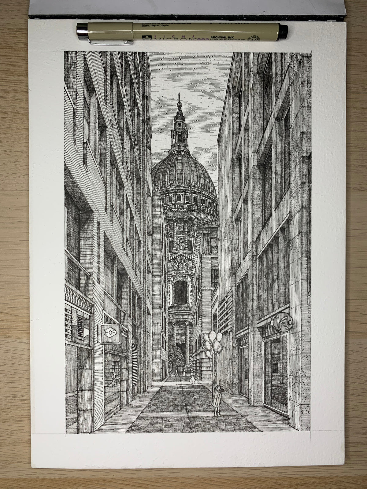 Saint Paul's Cathedral Original Drawing