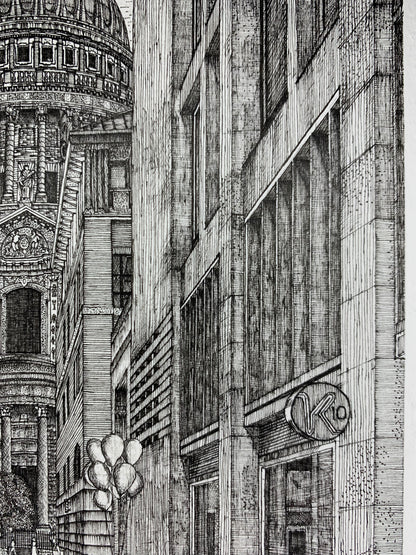 Saint Paul's Cathedral Original Drawing