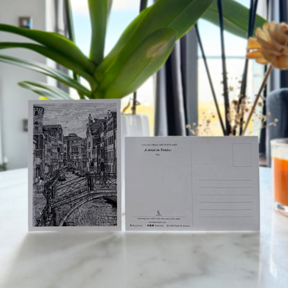A Street in Venice Postcard (Single Card)